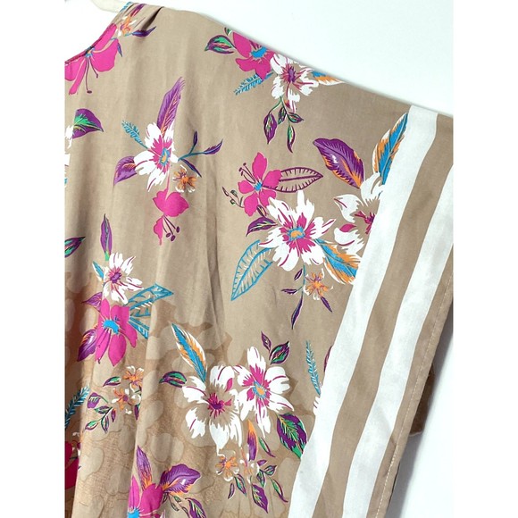 Steve Madden Floral Handkerchief Duster Kimono One Size  Neutral Boho New NWT - Picture 10 of 14